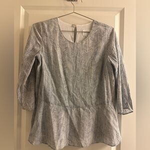 Sezane Swing Blouse. Imprimé Chevrons - Size 38